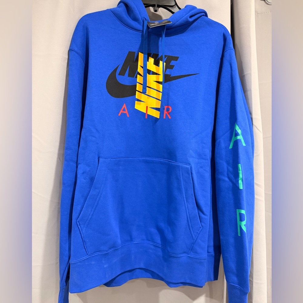 NWT Large Nike Air Men's Blue Graphic Sweatshirt